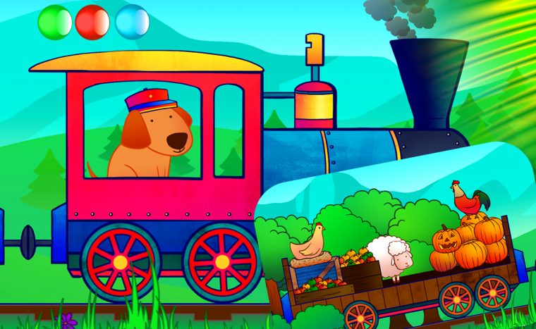 Zug Mit Tieren – Spiele Für Kleinkinder | Kostenlose à Online Spiele Kostenlos Kinderspiele