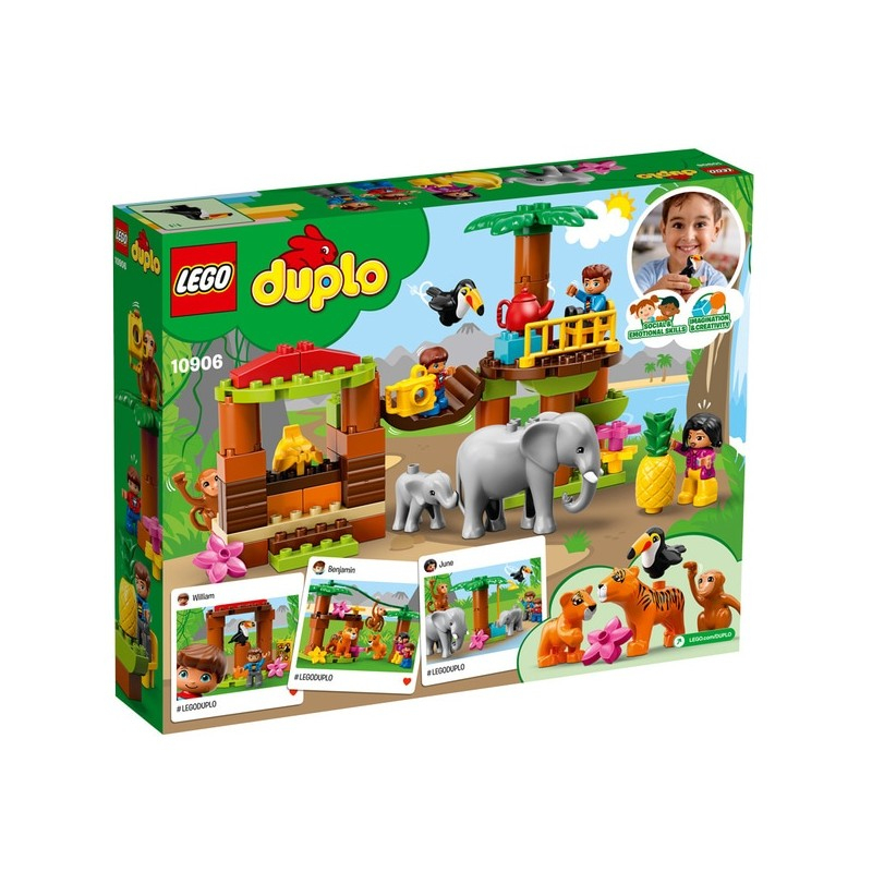 10906 - Lego Duplo L'Île Tropicale dedans Tchoupi L Aventure Au Jungle
