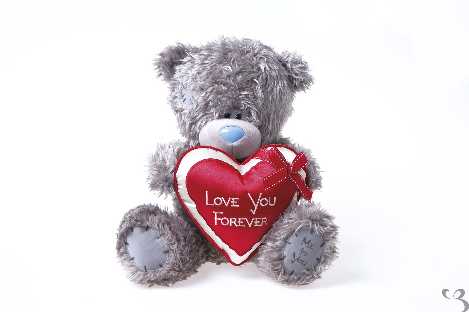 12&quot; Me To You Holding A Love You Forever Heart - Tatty dedans Nounours Love You