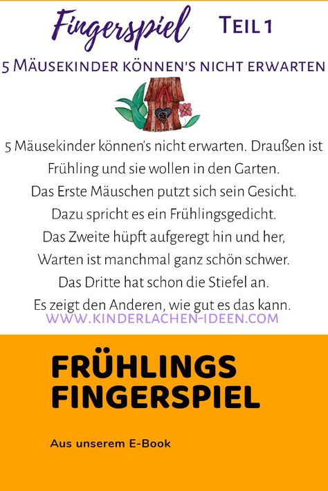 13 Fingerspiele Zum Thema Tiere-Ideen In 2021 avec Fingerspiel Frauhling Aufwecken