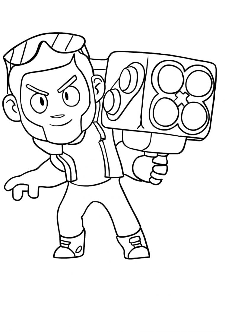 18 Desenhos De Brawl Stars Para Colorir tout Brawl Stars De Colorat Chefs4Passion