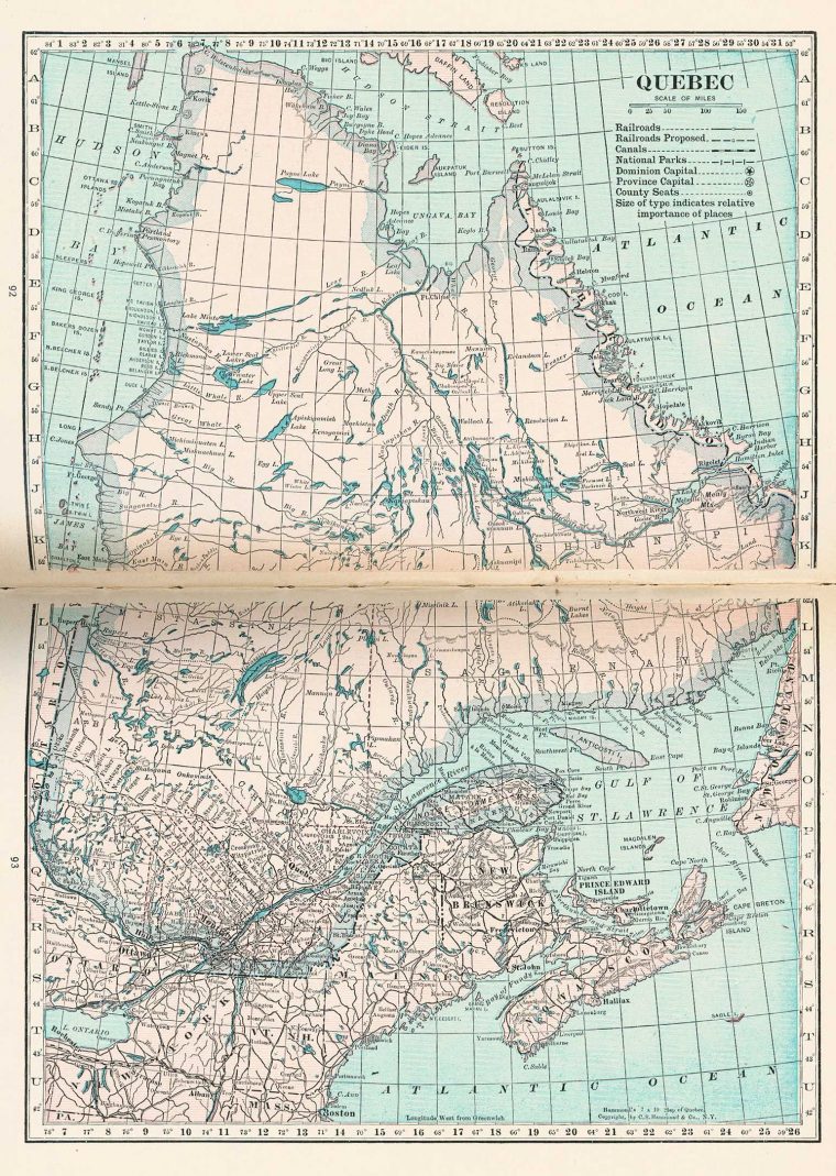 1921 – Province De Québec | Vintage World Maps, World Map, Map pour Carte Ancienne Province De France