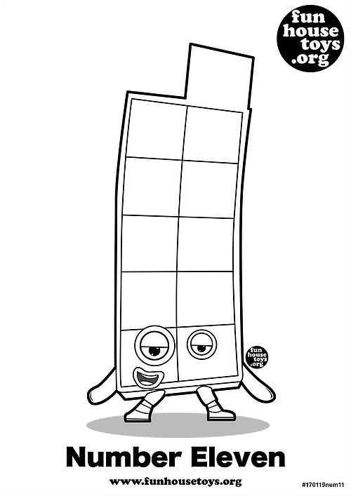 number block coloring pages