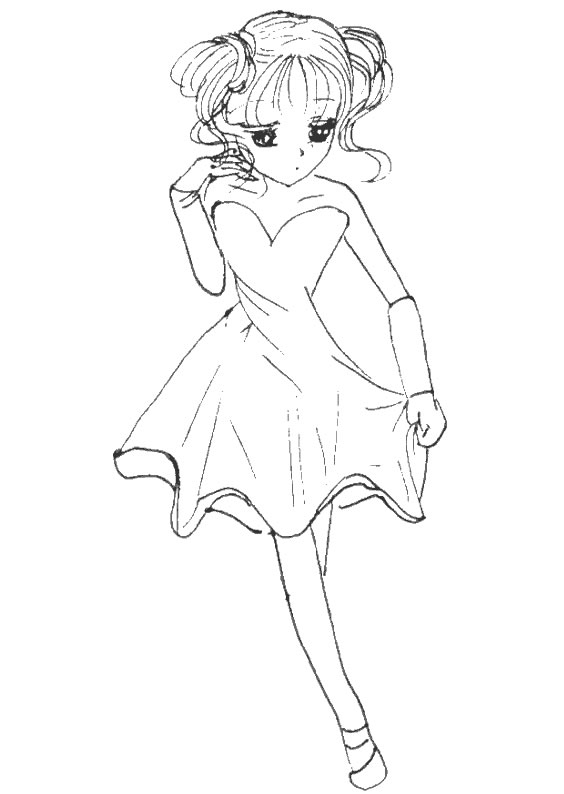 63 Dessins De Coloriage Fille Manga À Imprimer Sur encequiconcerne Coloriage Manga A Imprimer Gratuit