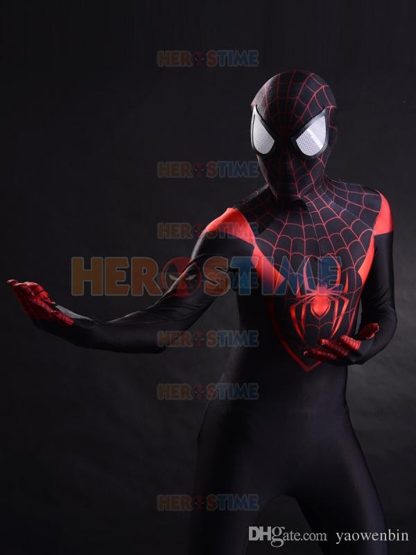 Acheter 2015 Récent Spider Man Costume Rouge Et Noir Super tout Spiderman Noir Et Rouge
