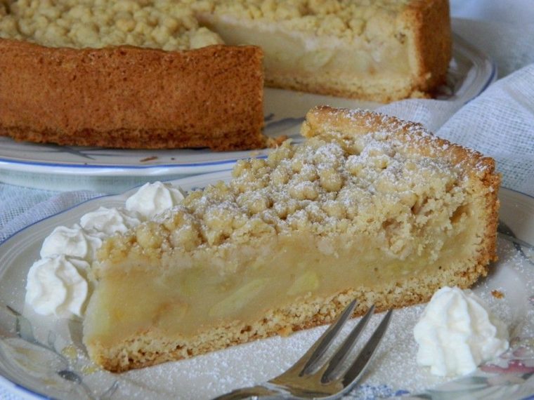 Apfelmus – Vanillepudding – Kuchen | Rezept concernant Schnelles Rezept Apfelkuchen Mit Vanillepudding