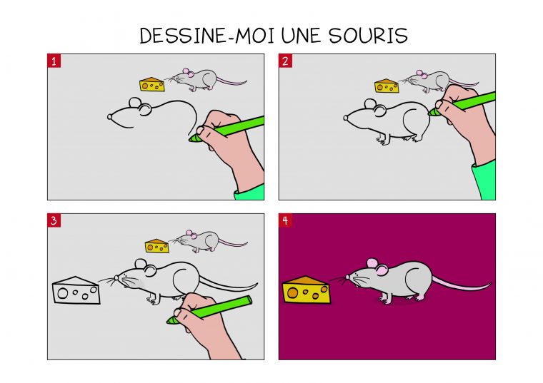 Apprendre À Dessiner Une Souris En 3 Étapes à Comment Dessiner  Une Brebis