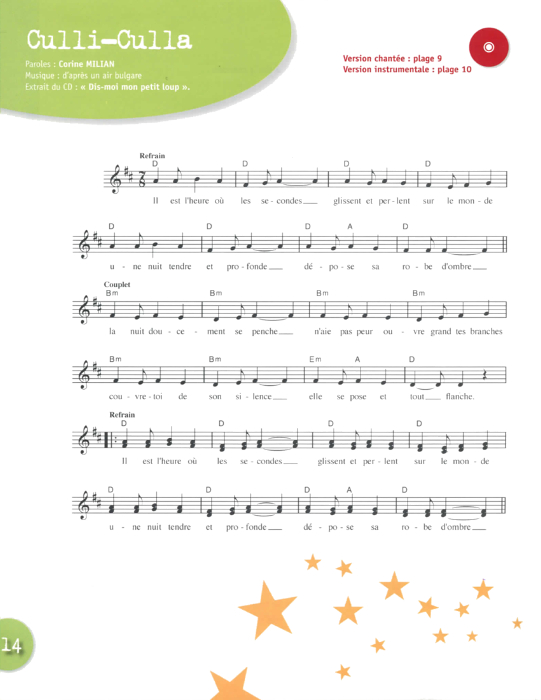 Au-Delà De La Chanson 2, Cycle Iii – Éditions De L'Envolée pour La Catalane Chanson De L&#039;Araignace