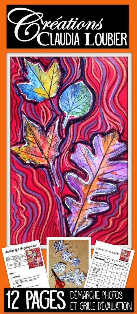 Automne: Arts Plastiques: Feuilles Qui Dégringolent, Plan intérieur Techniques De Dessin En Arts Plastiques