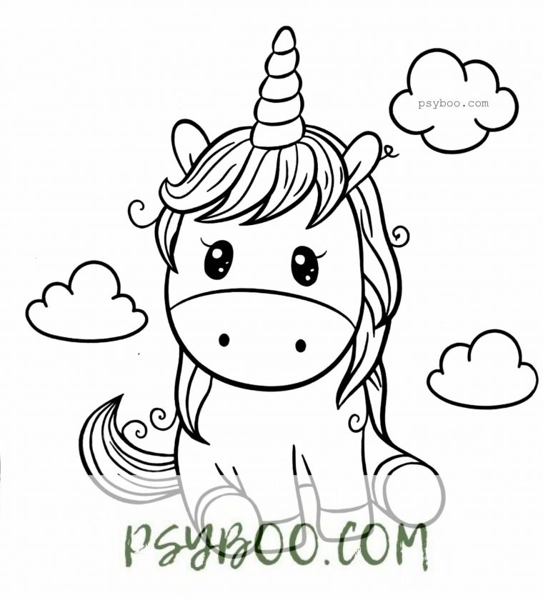 Baby Unicorn Coloring Page ⋆ Free Coloring Sheets To Print concernant Kleurplaat Unicorn
