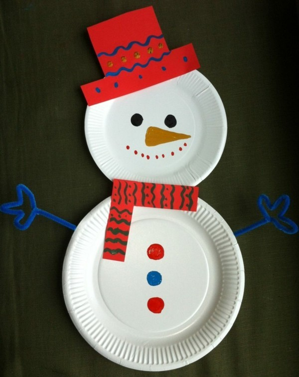 Basteln Mit Papptellern Zu Weihnachten – 39 Einfache intérieur Basteln Mit Kindern Unter 3 Weihnachten