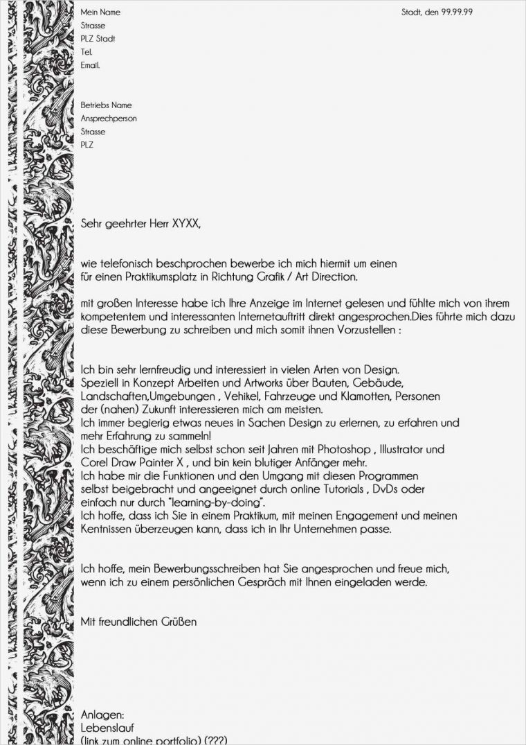 Bewerbung Praktikum Erzieherin Vorlage Fabelhaft Warum Ein avec Erziherin Praktikum