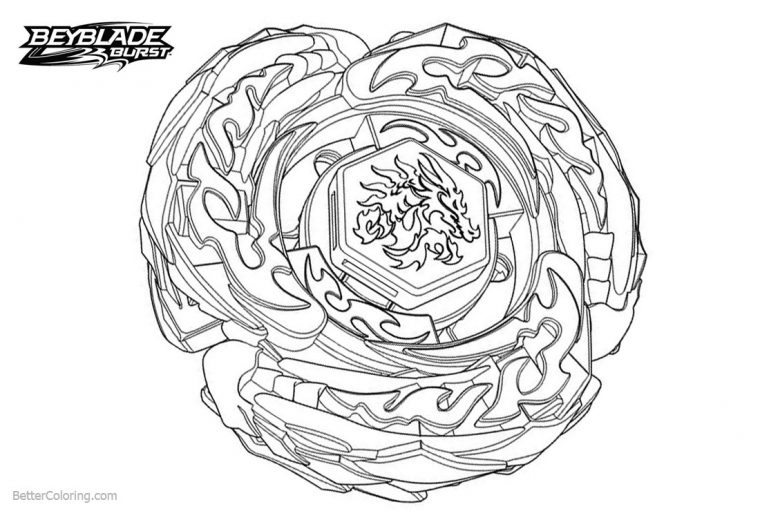Beyblade Burst Evolution Coloring Pages With Dragon – Free avec Coloriage A Imprimer De Beyblade Bust Turbo