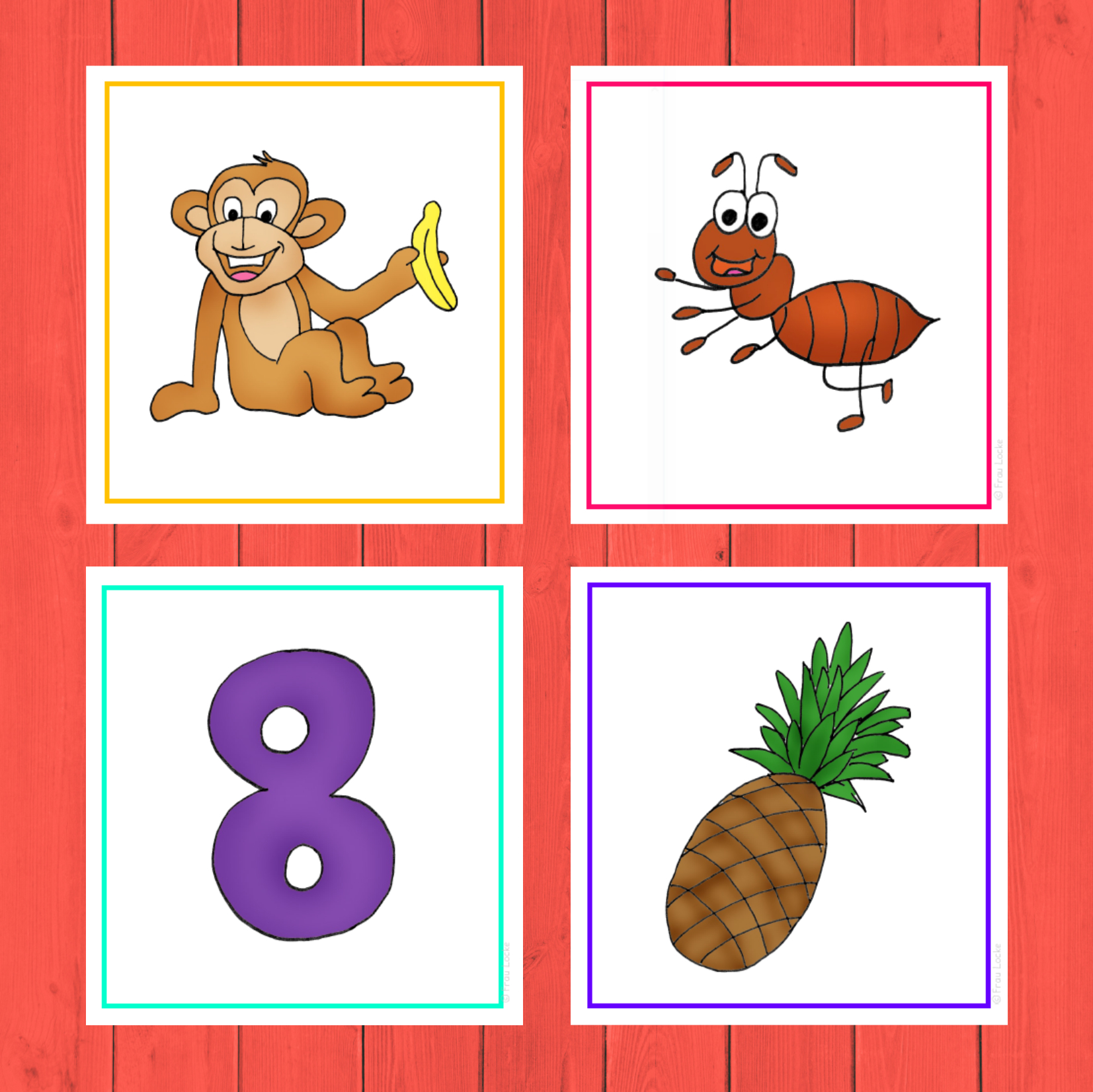 Bildkarten - In Einer Datei Bunt Gemischt | Bildkarten tout Frau Locke Grundschule