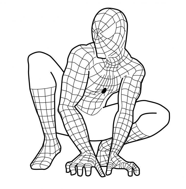 Black Spiderman Coloring Pages At Getcolorings | Free dedans Black Spiderman Coloring Pages