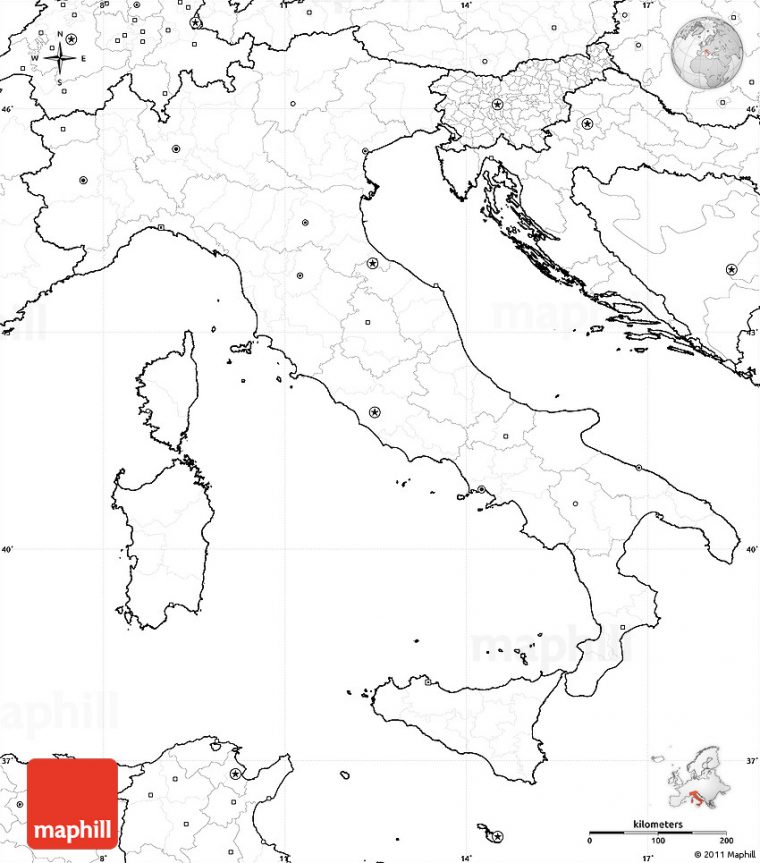 Blank Map Ancient Rome concernant Carte Italie Vierge