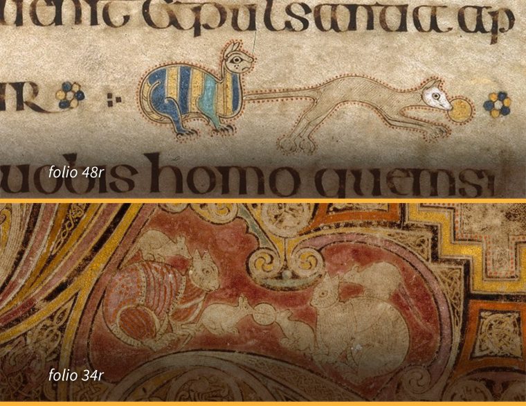 Book Of Kells Cats Brought To Life By A Talented Artist concernant What Script Is The Book Of Kells In