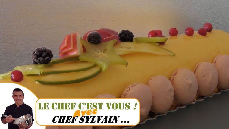 Bûche Mangue Et Fruits Rouges – Bûche De Noël Par Chef Sylvain concernant Roule Japonais Thermomix