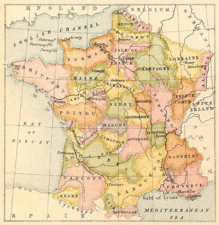 Carte De France. | France Map, Maps Aesthetic, France encequiconcerne Ancien Provinces En France Carte