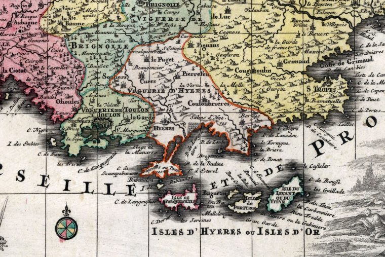 Carte De La Provence En 1750 concernant Carte Ancienne Province De France
