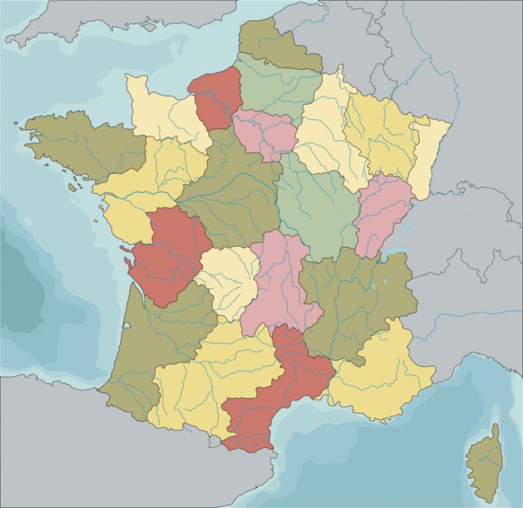 Carte Géopolitique De France Avec Contours Anciennes dedans Carte Ancienne Province De France