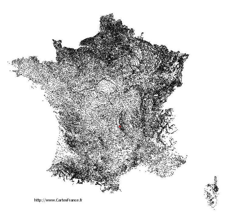 Carte Montaigut-Le-Blanc : Cartes De Montaigut-Le-Blanc 63320 avec Dessin Carte De France En Noir Et Blanc