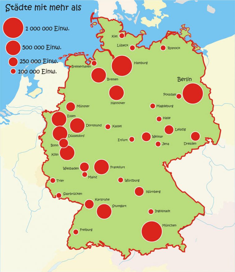 Cartograf.fr : Carte De L'Allemagne pour Carte De L'Allemagne Vierge