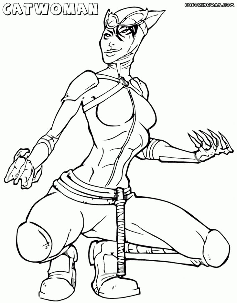 Catwoman Coloring Pages | Coloring Pages To Download And Print avec Coloring Pages Catwoman