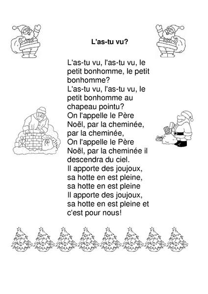 Chanson De Noel L'As Tu Vu Ce Petit Bonhomme concernant Le Petit Bonhomme Au Chapeau Pointu Lyrics