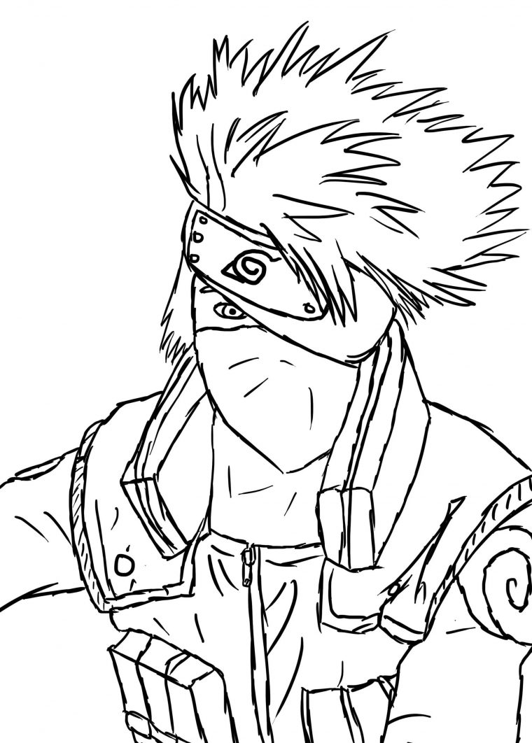 Coloriage A Imprimer Kakashi – Kakashi Sharingan Dessin à Coloriage De Kakashi