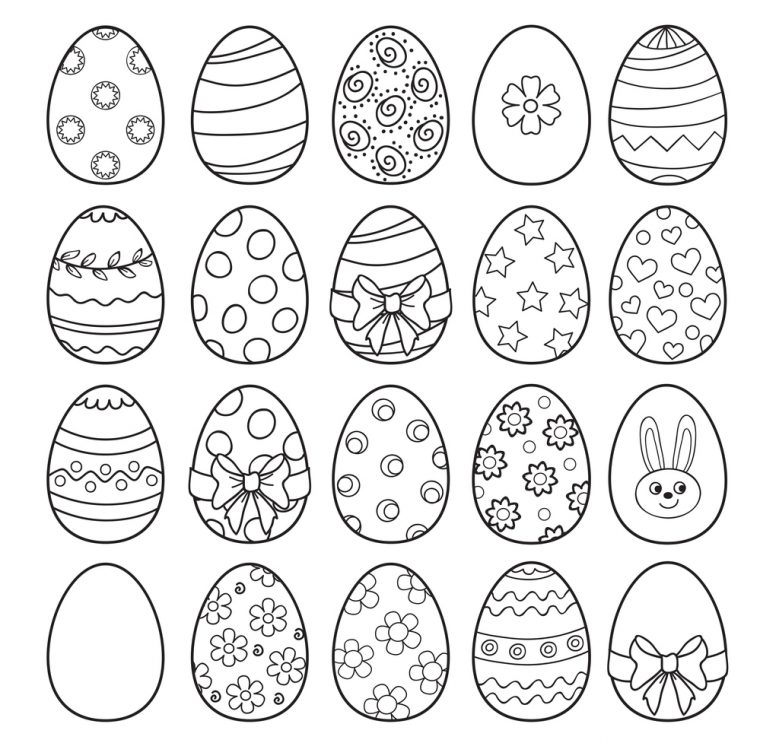 Coloriage À Imprimer : Les Oeufs De Pâques pour Dessin De Evoli A Imprimer