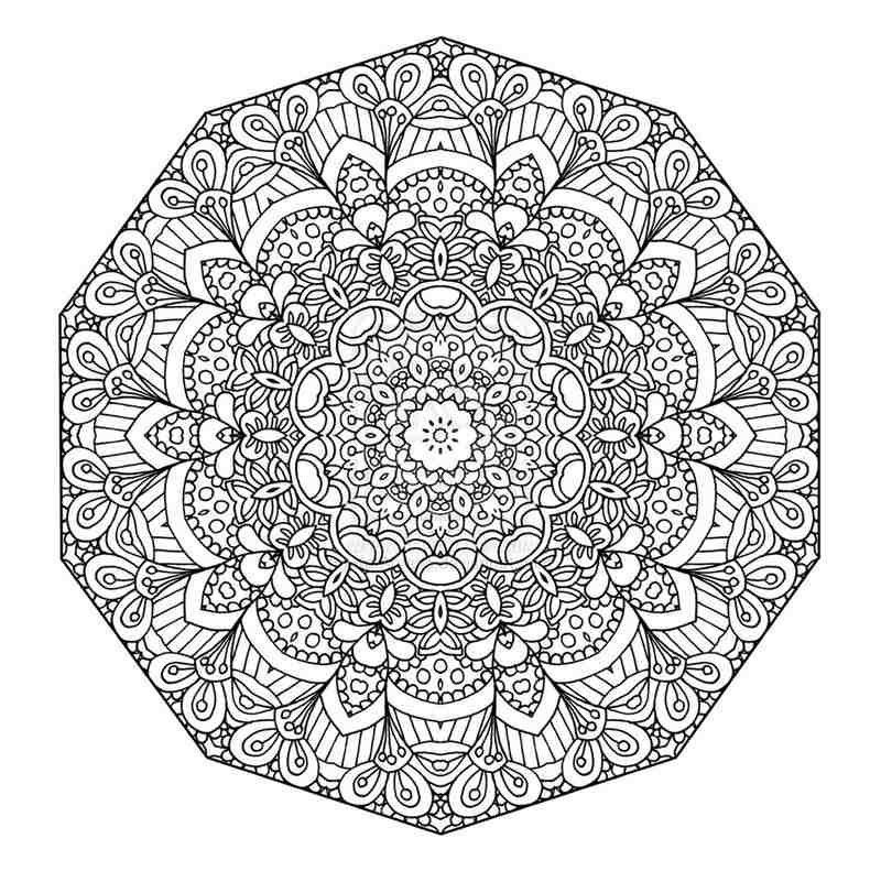 Coloriage À Imprimer Mandala En 40 Modèles À Croquer à Petit Mandala