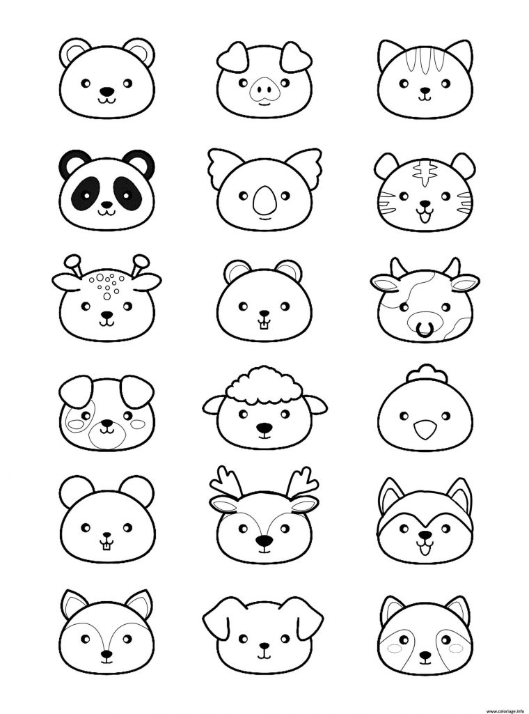 Coloriage Animaux Kawaii À Imprimer | Desenho Para pour Coloriage A Imprimer De Kawai