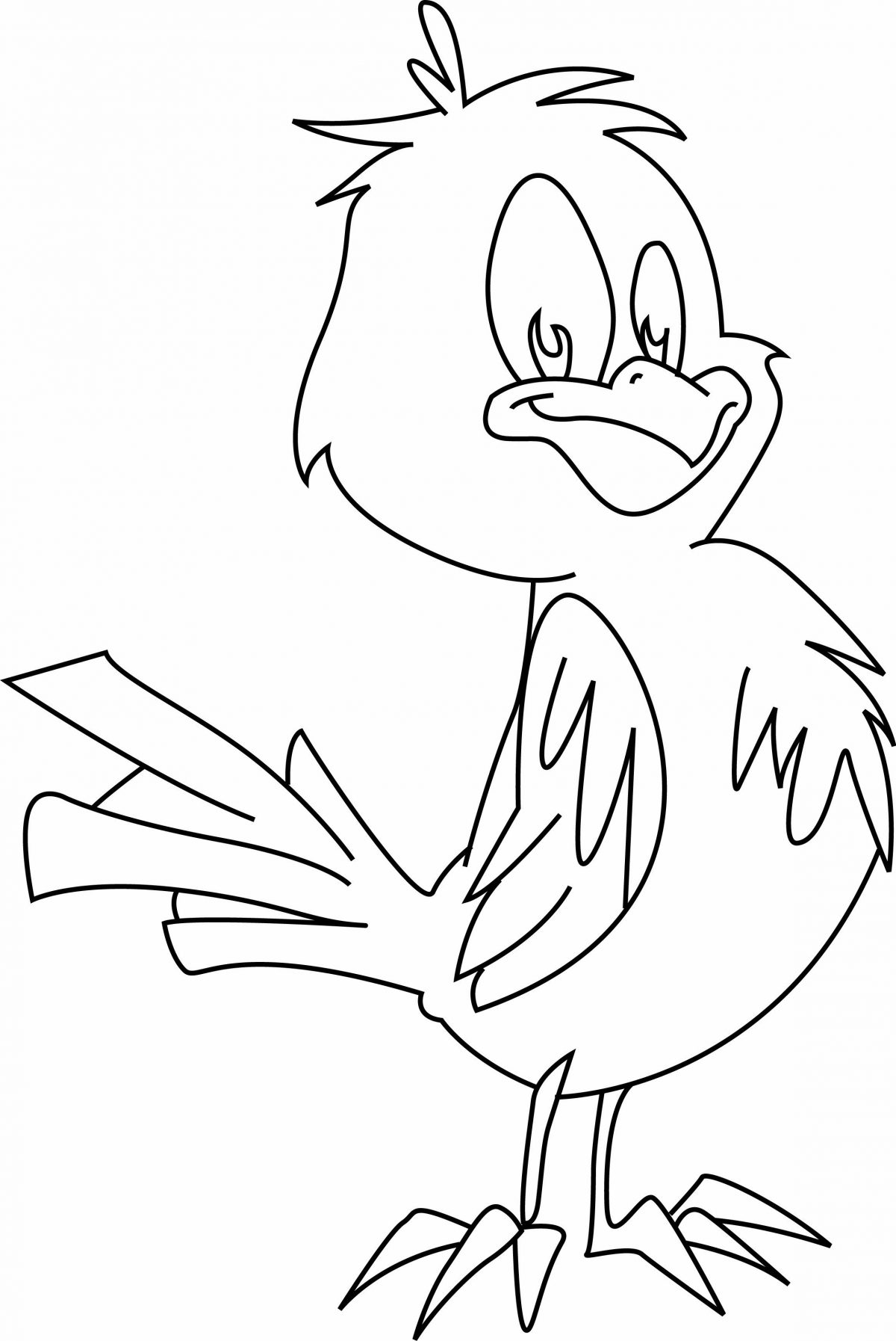 Coloriage - Animaux : Oiseau 04 - 10 Doigts tout Coloriage Et Collage