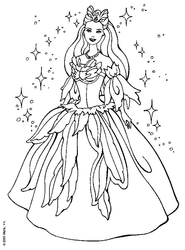 Coloriage Barbie Princesse Dessin Gratuit À Imprimer tout Dessin Barbie Facile