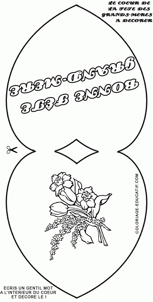 Coloriage Coeur Fête Des Grands-Mères Gratuit 23318 – Fête encequiconcerne Fetes Des Grand Meres Dessin