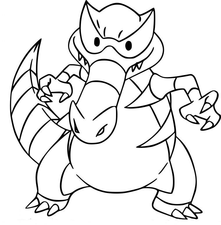 Coloriage Crocorible Pokemon À Imprimer tout Pokemon A Colorier A Imprimer