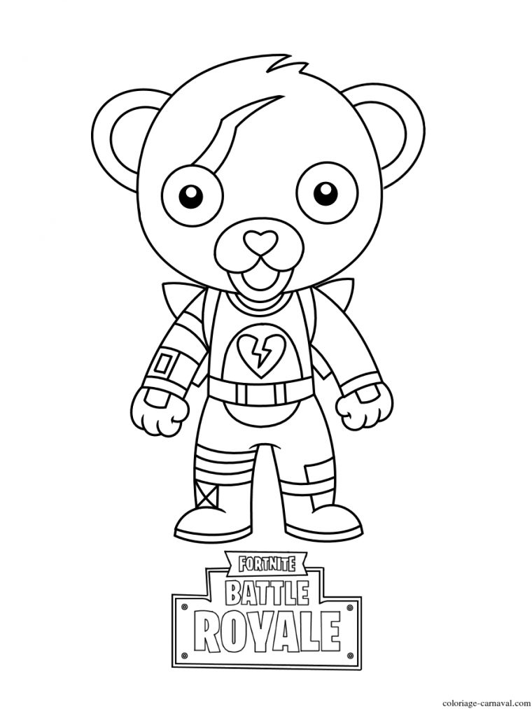 Coloriage Cute Mini Cuddle Team Leader Fortnite Dessin concernant Dessin A Imprimer De Fortnite
