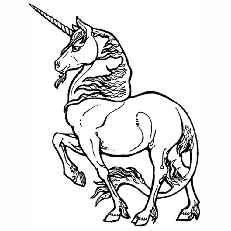 Coloriage De Licorne À Colorier Pour Enfants – Coloriage destiné Dessin A Colorier Licorne