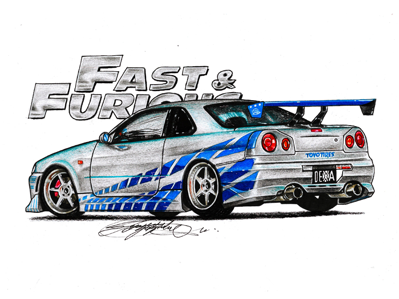 Coloriage De Toyota Supra Fast And Furious | Ohbq serapportantà