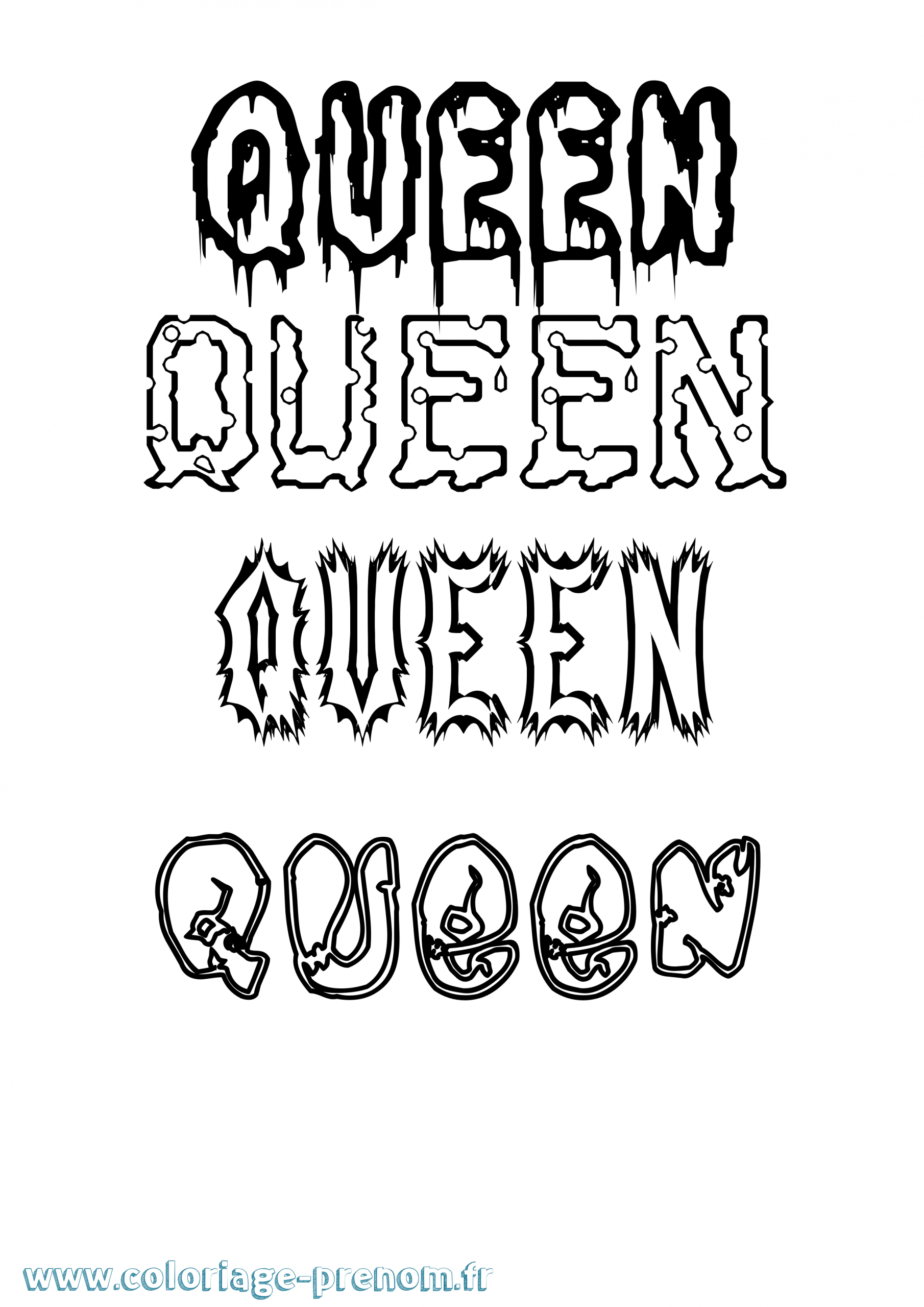 Coloriage Du Prénom Queen : À Imprimer Ou Télécharger serapportantà Coloriage A Imprimer Eva Queen