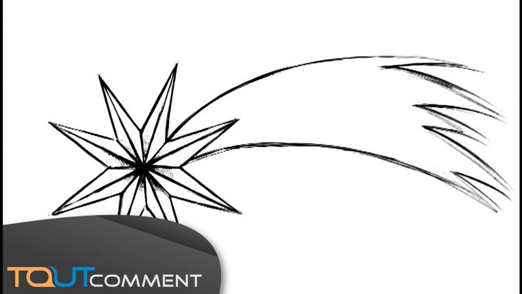 Coloriage Etoile Filante De Noel | Imprimer Et Obtenir Une encequiconcerne Coloriages Etoies  Fillante  Imprimer