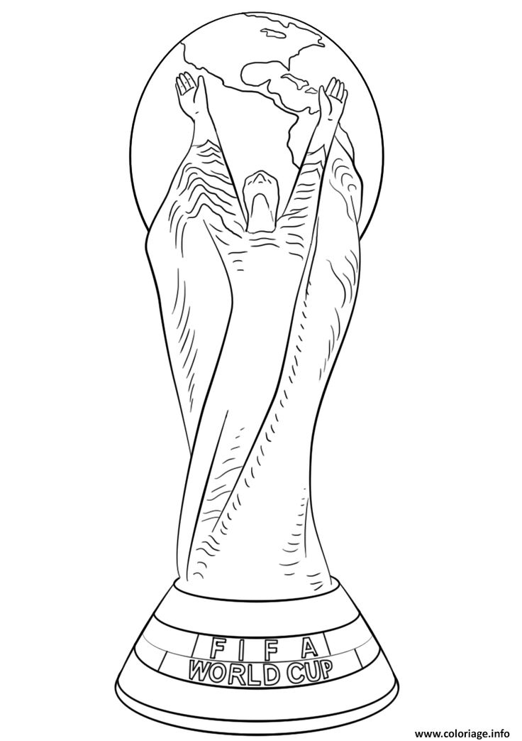 Coloriage Fifa World Cup Football Trophee Coupe Du Monde avec Dessin A Imprimer Du Preno Eva