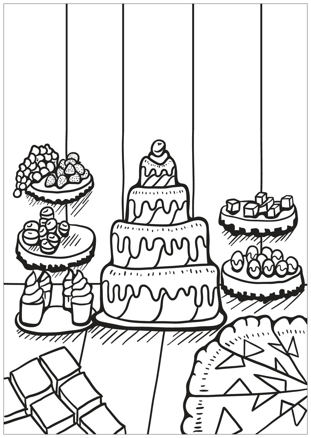 Coloriage Fr: Coloriage A Imprimer Kawaii Cupcake intérieur Dessin De Cupcake A Imprimer