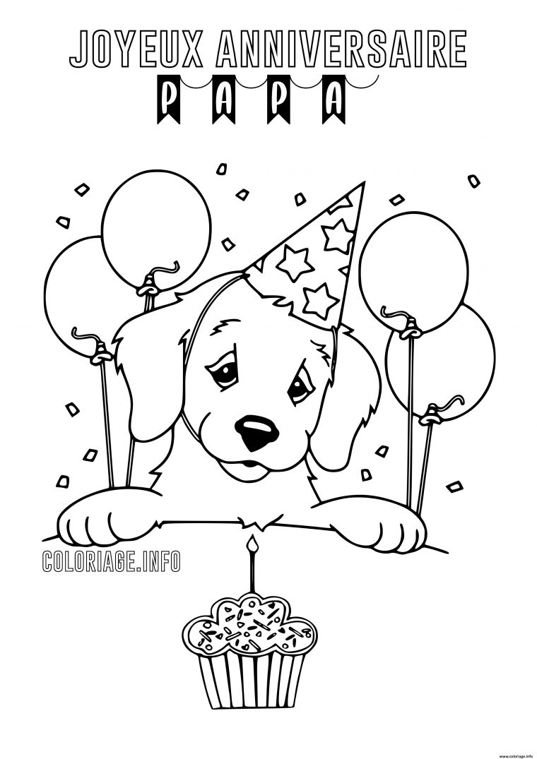 Coloriage Joyeux Anniversaire Papa Dessin Anniversaire À encequiconcerne Coloriage Joyeux Anniversaire Papa A Imprimer