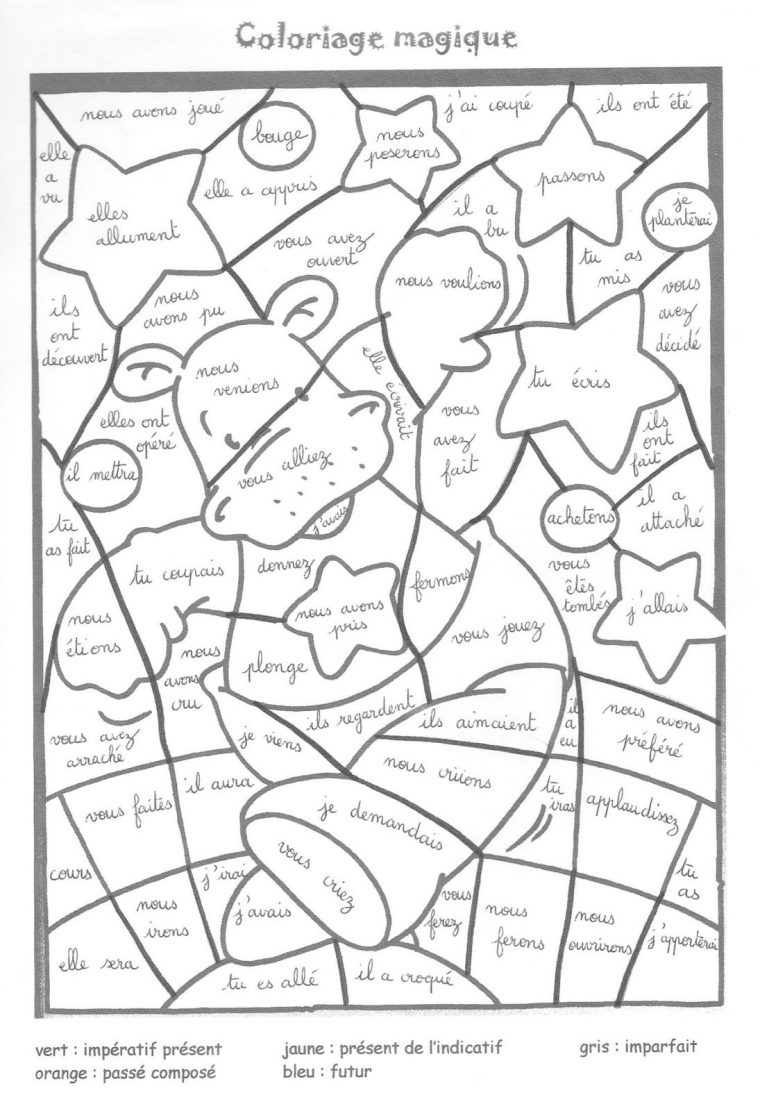 Coloriage Magique Conjugaison: Les Temps – La Classe De serapportantà Coloriage Le Temps Coloriage Magique Conjugaison: Les Temps – La Classe De serapportantà Coloriage Le Temps