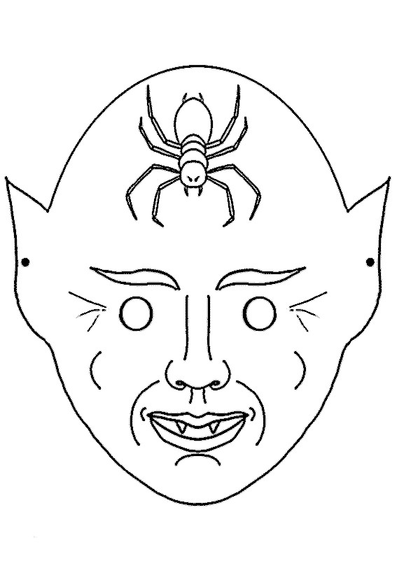Coloriage Masque Halloween Dessin Gratuit À Imprimer avec Dessins Imprimac Masque Dinosaure