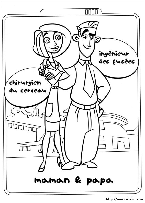 Coloriage – Papa Et Maman De Kim avec Dessin  Pour Les Mamans Manga Anivaiser