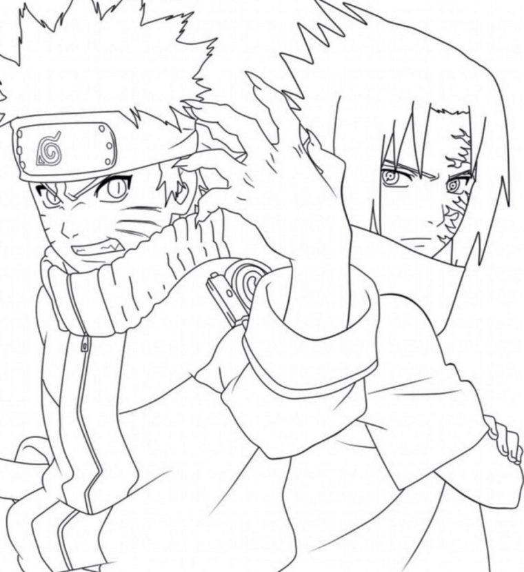 Coloriage Sasuke – 80 Coloriages À Imprimer | Wonder Day dedans Coloriage Kakashi Sharingan