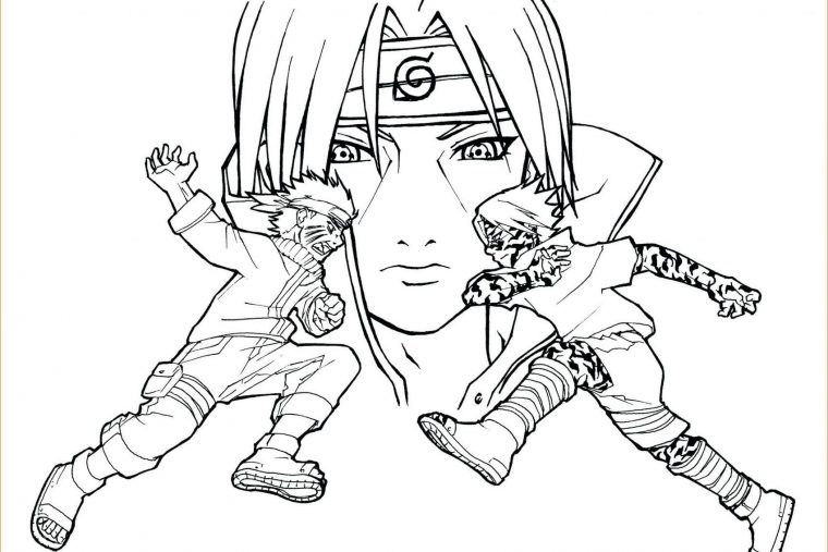 Coloriage Sasuke – 80 Coloriages À Imprimer | Wonder Day serapportantà Coloriage Kakashi Sharingan